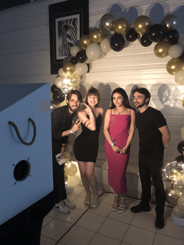 Photobooth en action lors d'un événement